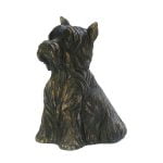 Urna mascota figura Yorkshire Terrier en bronce