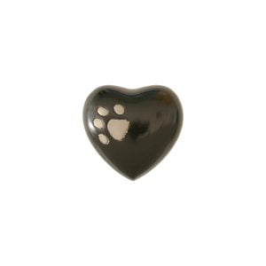 Relicario para mascotas corazón  OTI negra