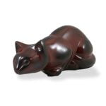 Urna mascota figura gato en latón Kira