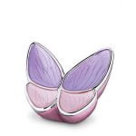 Urna mascota forma de mariposa nacarada